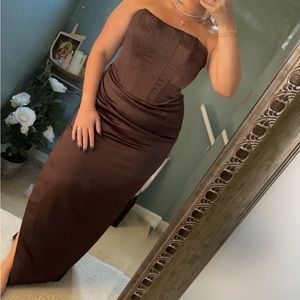 Corset ASOS satin dress